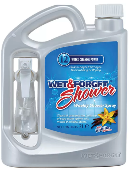 Wet & Forget Shower Cleaner Spray, 2 Litre Bottle