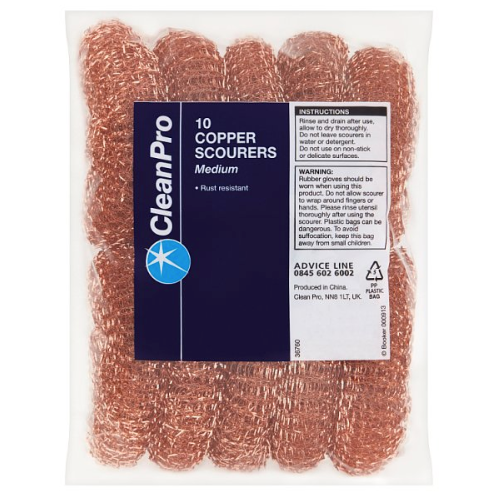 CleanPro 10 Copper Scourers, Medium