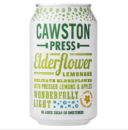 Cawston Press Elderflower Lemonade 330ml, Case of 24