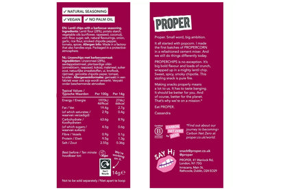 Proper Barbecue Lentil Chips 50g (15 x 50g)