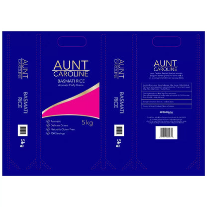 Aunt Caroline Basmati Rice, 5kg - Bulkbuydirect