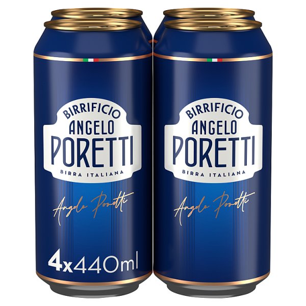 Birrificio Angelo Poretti Premium Lager Beer 4 x 440ml Cans (Pack of 6) - Bulkbuydirect