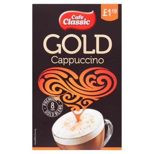 Cafe Classic Gold Cappuccino 8 x 14g (112g) (Pack of 8) - Bulkbuydirect
