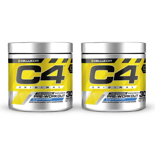 Cellucor C4 The Original Explosive Pre-Workout Icy Blue Raspberry, 390g - Bulkbuydirect