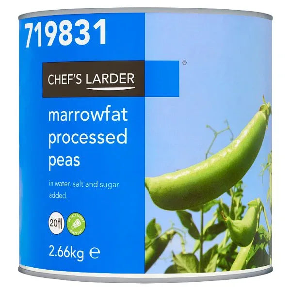 Chef's Larder Marrowfat Processed Peas 2.66kg (pack of 6) - Bulkbuydirect