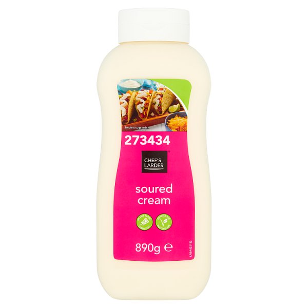 Chef's Larder Soured Cream 890g (Pack of 1) - Bulkbuydirect