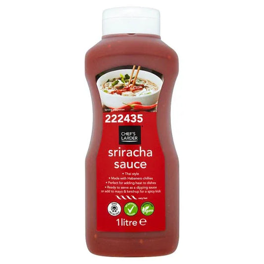 Chef's Larder Sriracha Sauce 1 Litre (Pack of 1) - Bulkbuydirect