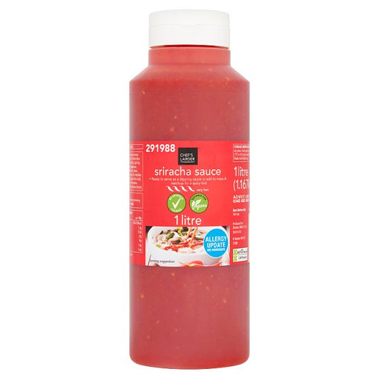 Chef's Larder Sriracha Sauce 1 Litre (Pack of 6) - Bulkbuydirect
