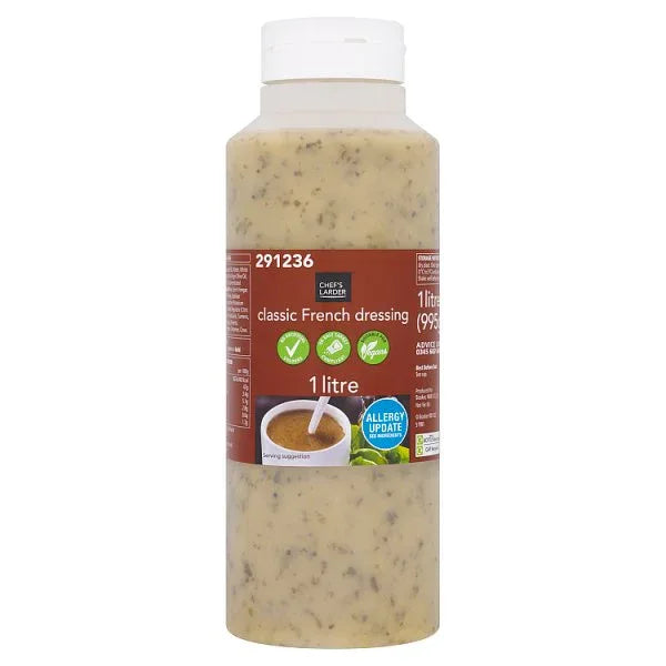 Chef's Larder Classic French Dressing 1 litre (Pack of 6) - Bulkbuydirect