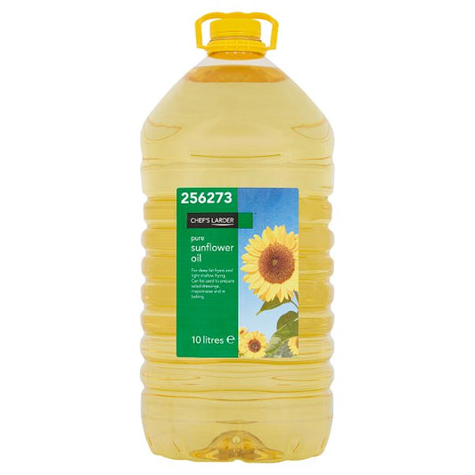 Chef's Larder Pure Sunflower Oil 10 Litres (Pack of 2) - Bulkbuydirect