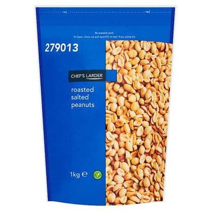 Chef's Larder Roasted Salted Peanuts 1kg (pack of 1) - Bulkbuydirect