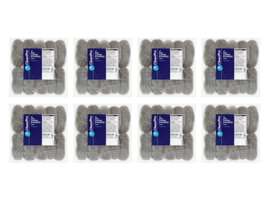 CleanPro 8 Zinc Coated Scourers - Bulkbuydirect