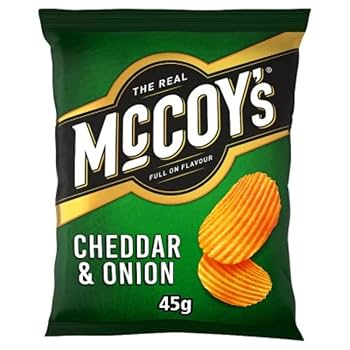 McCoy's Cheddar & Onion Grab Bag Crisps 45g - Bulkbuydirect