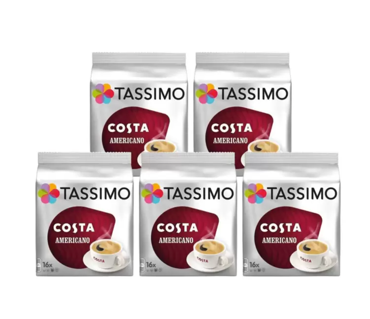 Costa Tassimo Americano Coffee Pods - 80 Servings - Bulkbuydirect
