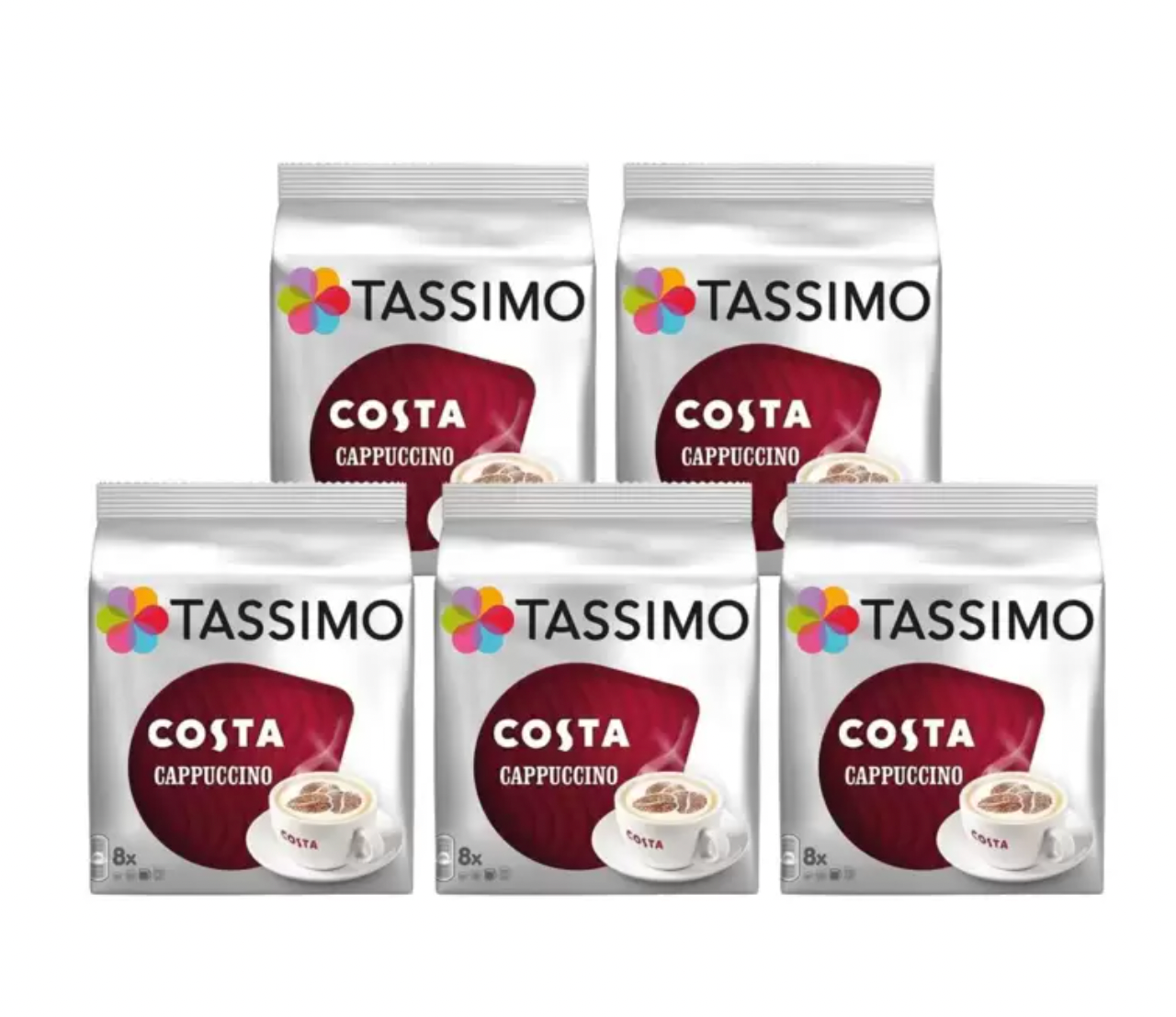 Costa Tassimo Cappuccino Coffee Pods - 40 Servings: Indulge in Barista-Quality Comfort at Home - Bulkbuydirect