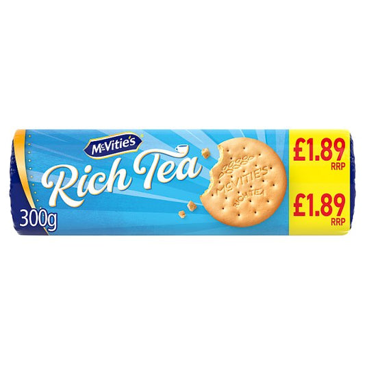 McVitie's Rich Tea Classic Biscuits 300g (Pack of 12) PM£1.99