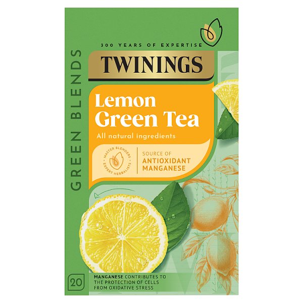 Twinings Lemon Green Tea 20 Tea Bags 40g (Pack of 4)