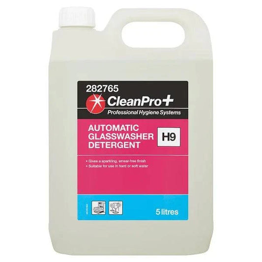CleanPro+ Automatic Glasswasher Detergent H9 5 Litres (Pack of 1) - Bulkbuydirect