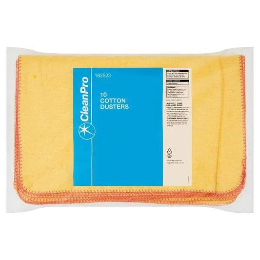 CleanPro 10 Cotton Dusters (Pack of 25) - Bulkbuydirect