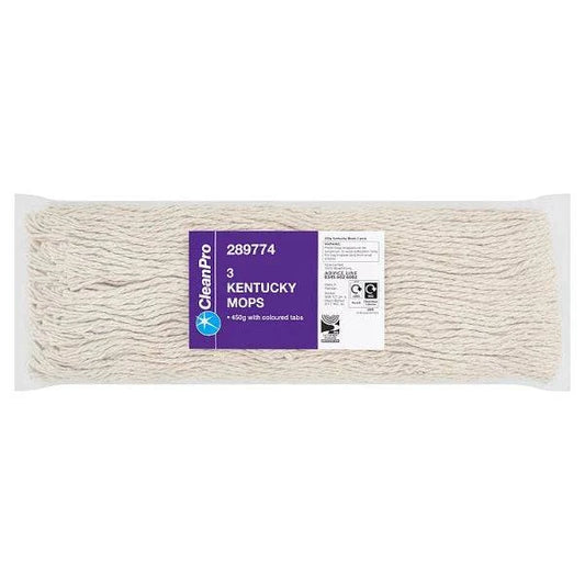 CleanPro 3 Kentucky Mops (Pack of 6) - Bulkbuydirect