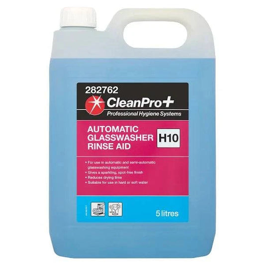 CleanPro+ Automatic Glasswasher Rinse Aid H10 5 Litres (Pack of 2) - Bulkbuydirect