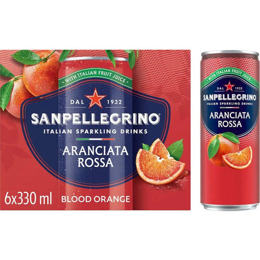 San Pellengrino Blood Orange 6 x 330ml (Pack of 6) - Bulkbuydirect