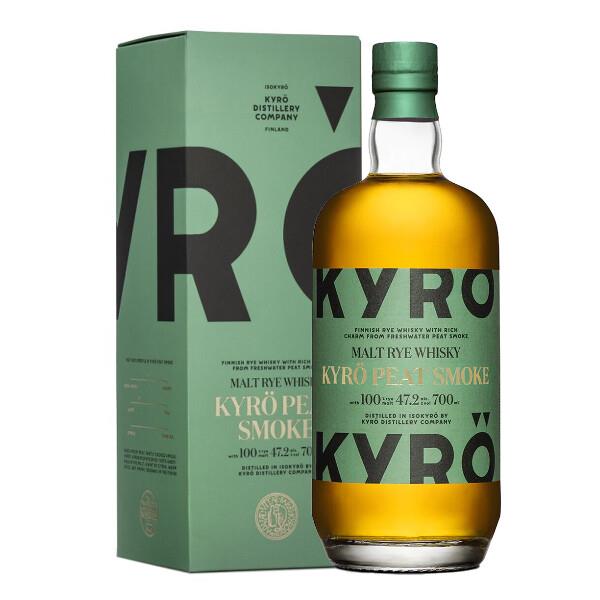 Kyro Peat Smoke Malt Rye Whisky 70cl (Pack of 1)