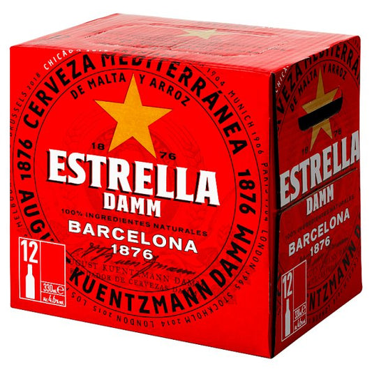 Estrella Damm 12 x 330ml (Pack of 1) - Bulkbuydirect