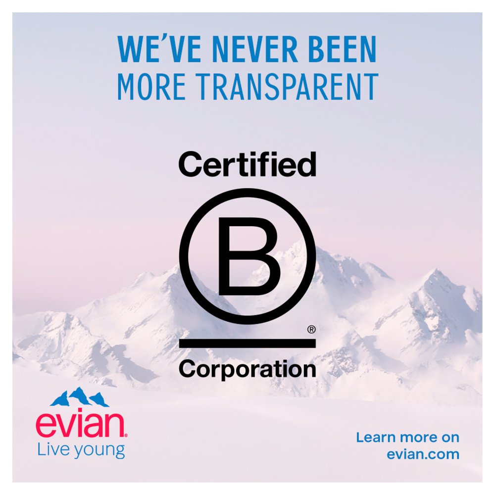 evian Still Natural Mineral Water Glass Bottle 750ml (12 Pack) - Bulkbuydirect
