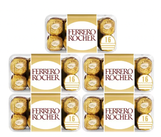 Ferrero Rocher Chocolate Gift Box, 5 x 200g - Bulkbuydirect