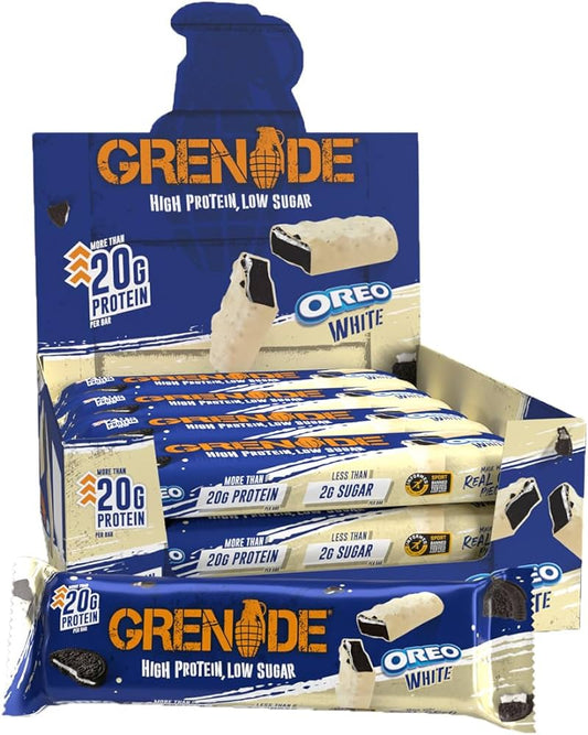 Grenade Oreo White 12 x 60g - Bulkbuydirect