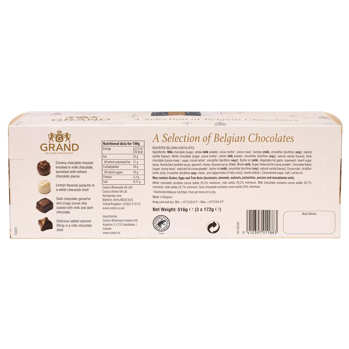 Gudrun Mini Chocolate Cubes, 510g - Bulkbuydirect