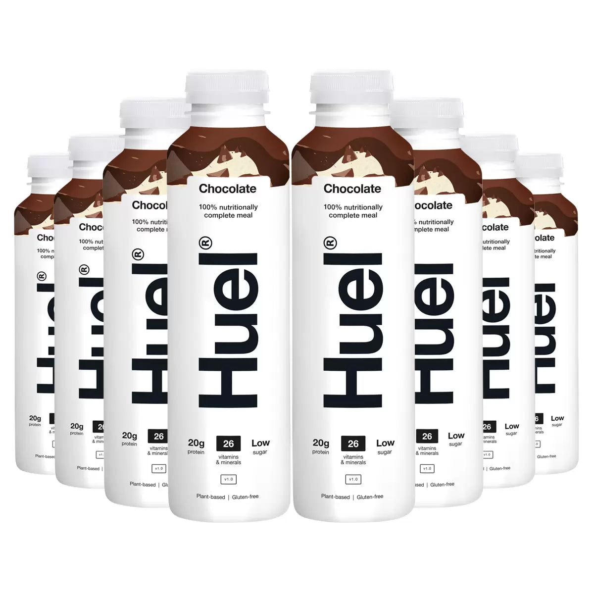 Huel Chocolate Complete Meal Shake 500ml x 8 - Bulkbuydirect