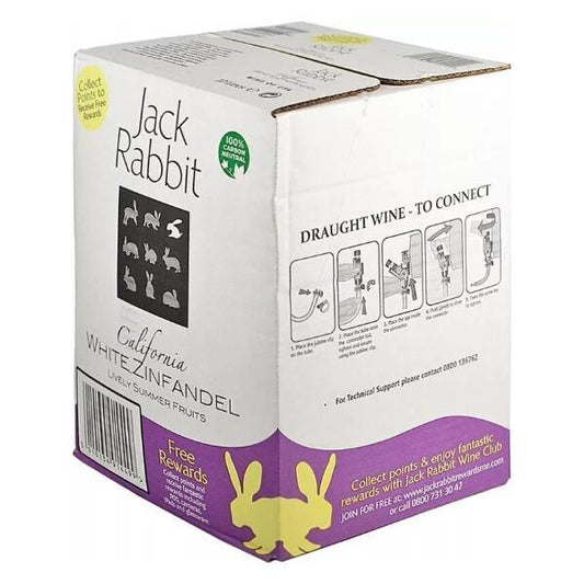 Jack Rabbit White Zinfandel 10Ltr Bib (Pack of 1) - Bulkbuydirect