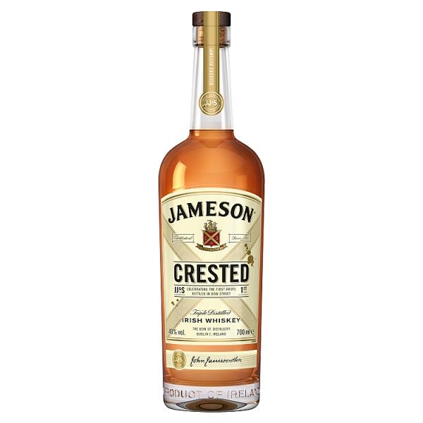 Jameson Crested Triple Distilled Irish Whiskey 700ml (Pack of 1) - Bulkbuydirect