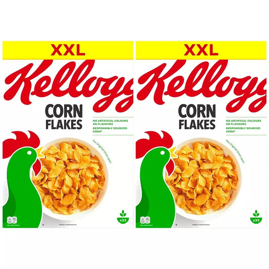 Kellogg's Corn Flakes 2 x 1kg - Bulkbuydirect