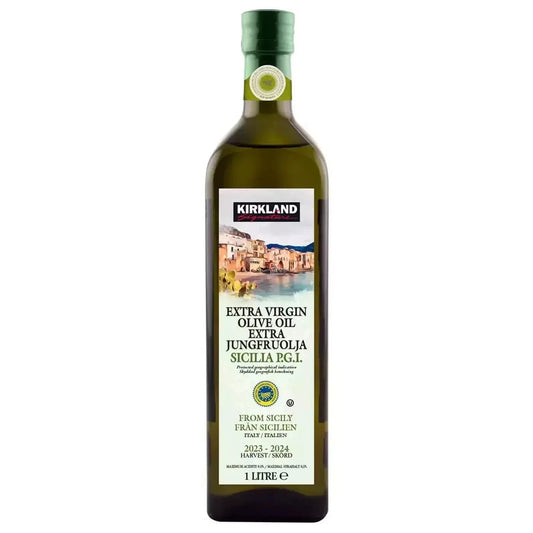 Kirkland Signature Extra Virgin Sicilia Olive Oil, 1L - Bulkbuydirect
