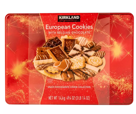 Kirkland Signature European Cookies with Belgian Chocolate 1.4kg - Bulkbuydirect