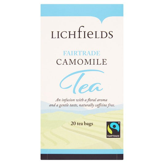 Lichfields Fairtrade Camomile 20 Tea Bags 30g (Pack of 1) - Bulkbuydirect