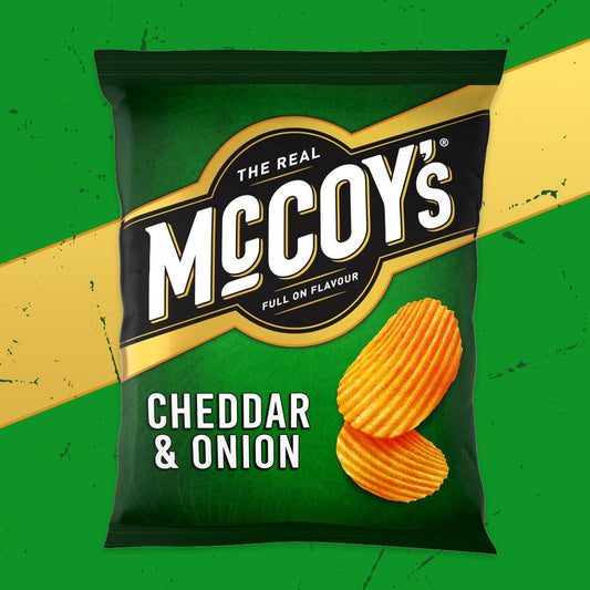 McCoy's Cheddar & Onion Sharing Crisps 65g - Bulkbuydirect