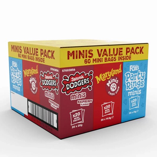 Fox's Mini Biscuit Variety Box 60pk - Bulkbuydirect