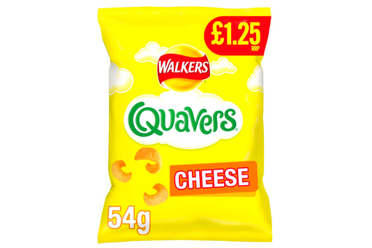 Walkers Quavers Cheese Snacks Crisps 54g