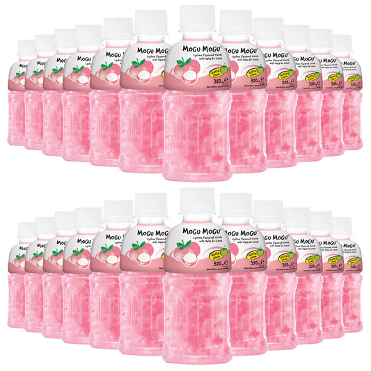 Mogu Mogu Lychee Drink 24 x 320ml | Bursting with Lychee Goodness in Every Sip - Bulkbuydirect