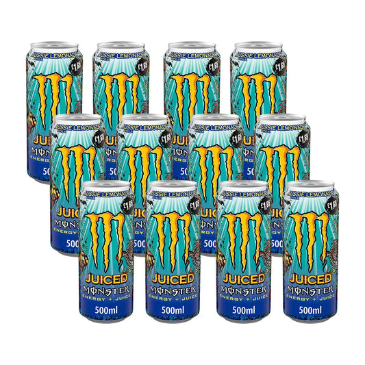 Monster Aussie Lemonade PMP £1.75, 12 x 500ml - Bulkbuydirect