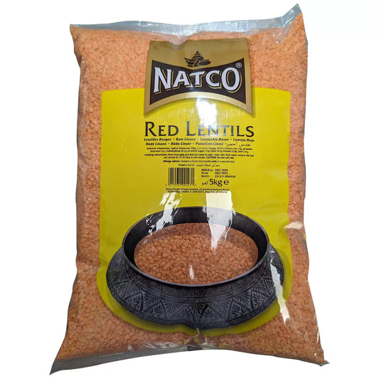 Natco Red Lentils, 5kg - Bulkbuydirect
