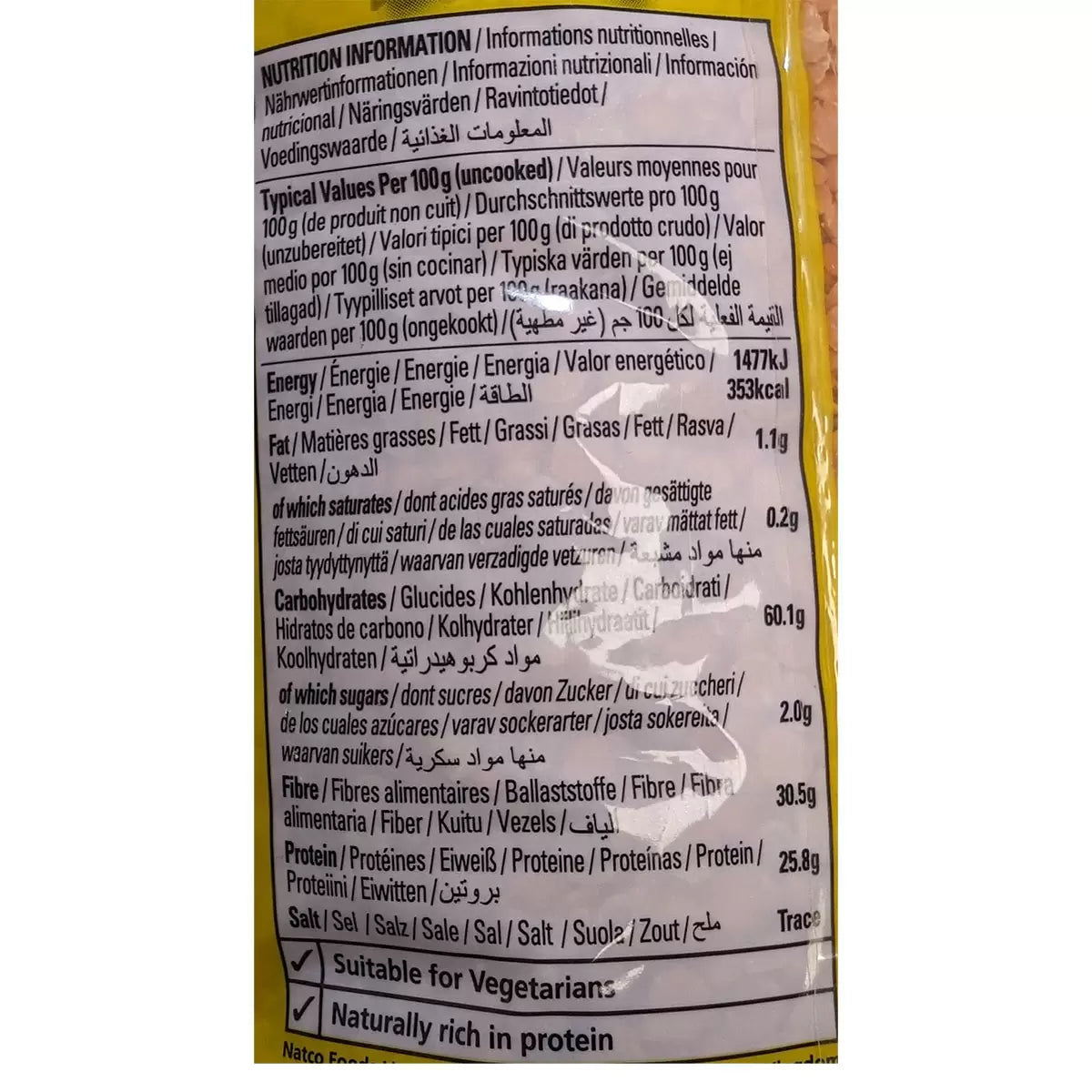 Natco Red Lentils, 5kg - Bulkbuydirect