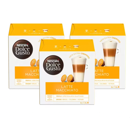 Nescafé Dolce Gusto Latte Macchiato Coffee Pods, 24 Servings - Bulkbuydirect