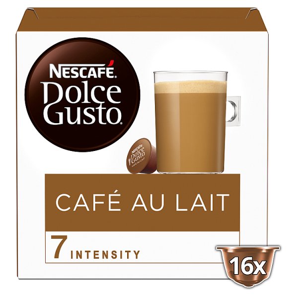 Nescafe Dolce Gusto Café au lait coffee pods x16 (Pack of 3) - Bulkbuydirect