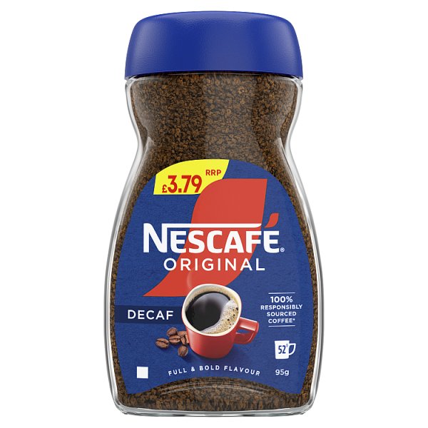 Nescafe Original Decaf Instant Coffee 95g (Pack of 6) - Bulkbuydirect