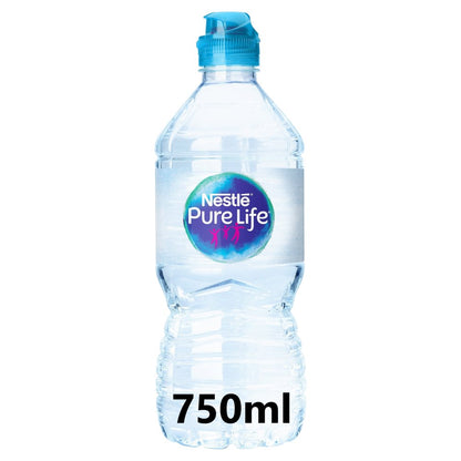 Nestle Pure Life Still Spring Water Sports Cap 750ml x 15 - Bulkbuydirect